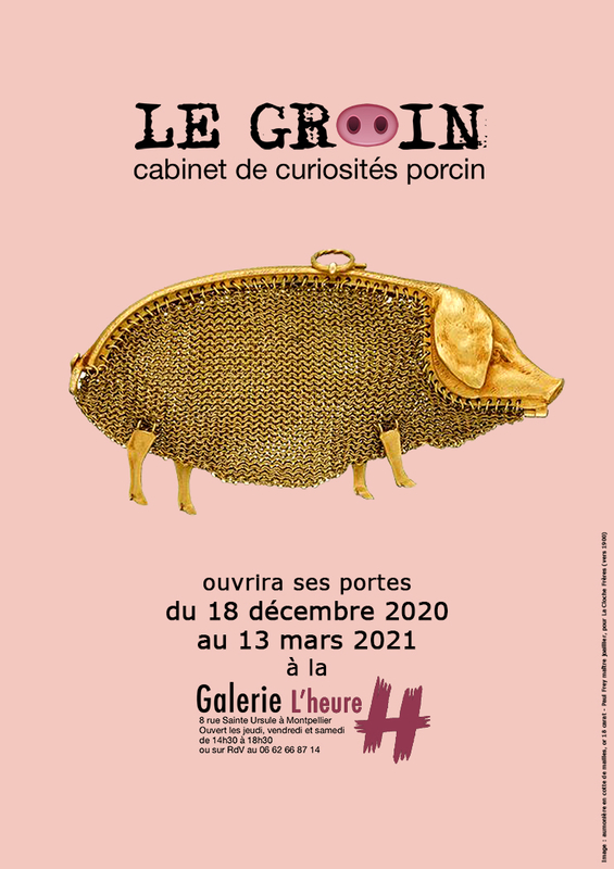 Affiche LE GROIN, cabinet de curiosités porcin